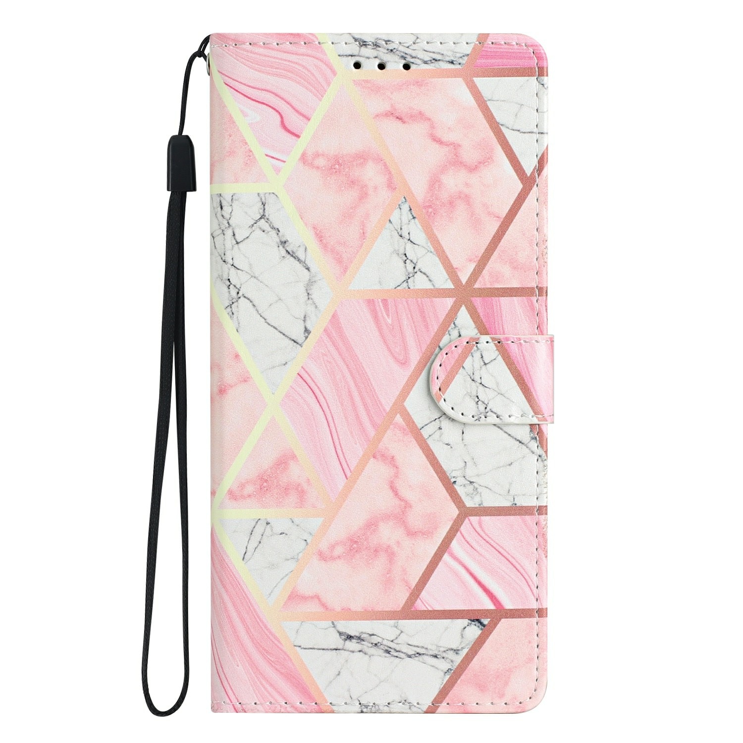 Cover portafoglio Samsung Galaxy A17 marmo rosa