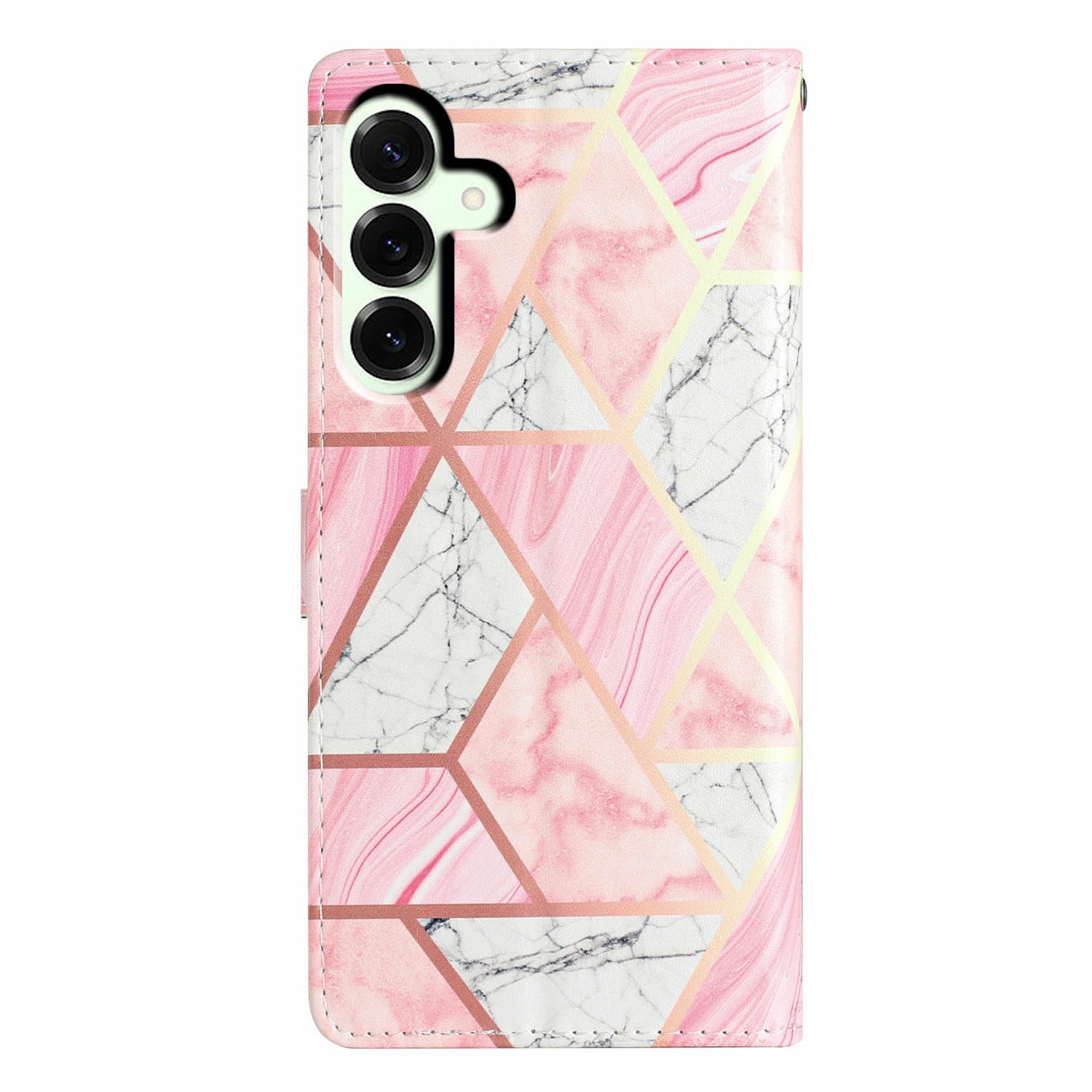 Cover portafoglio Samsung Galaxy A17 marmo rosa