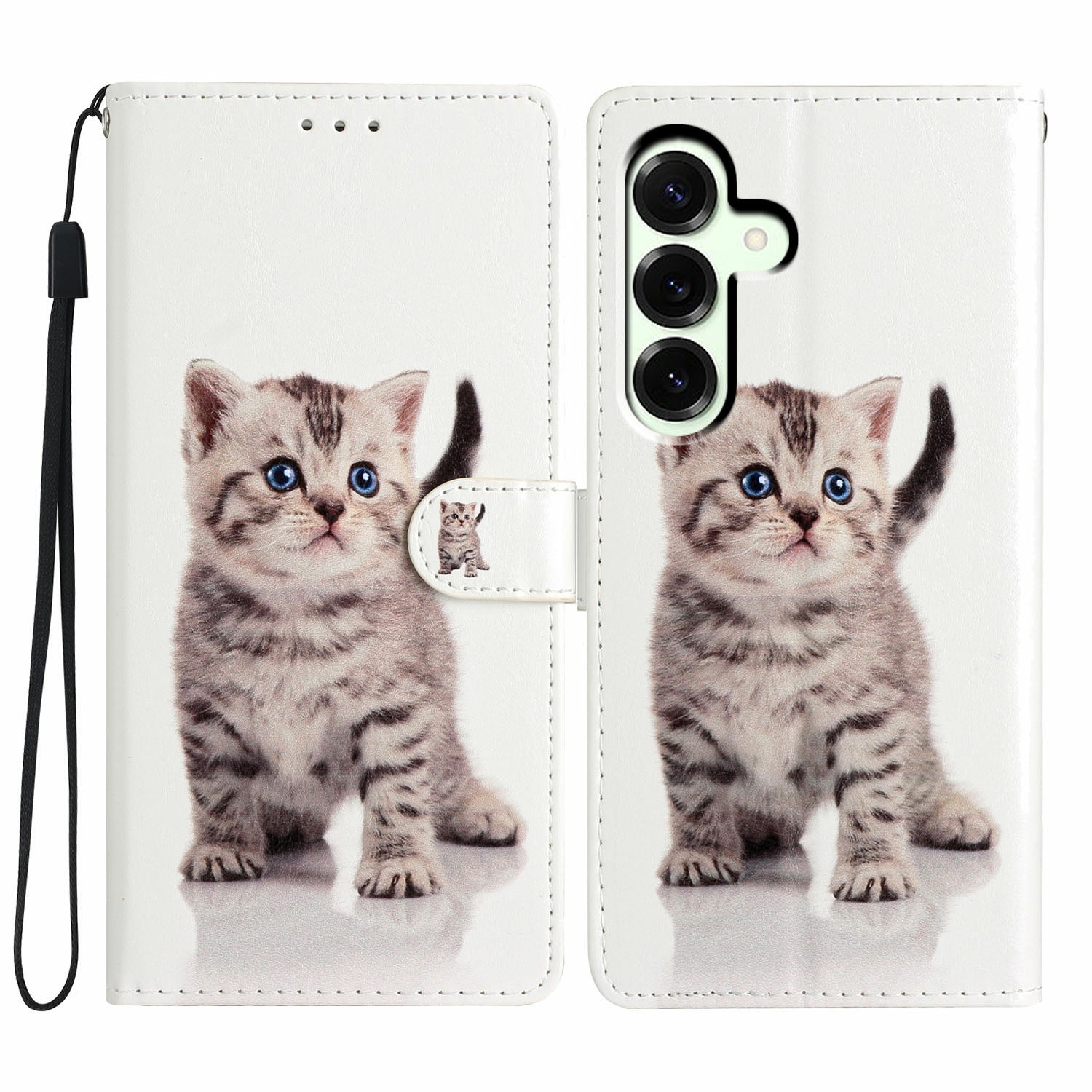 Cover portafoglio Samsung Galaxy A17 gattino