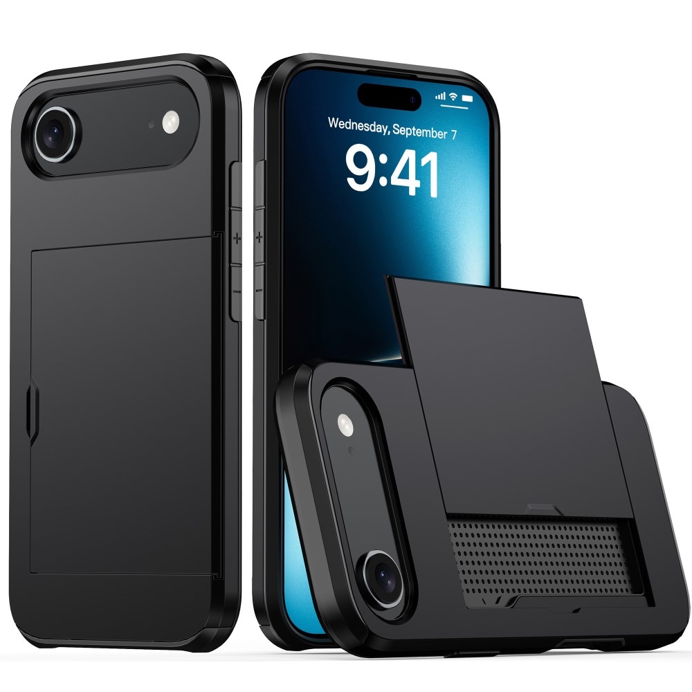 Cover portacarte iPhone 17 Air Nero