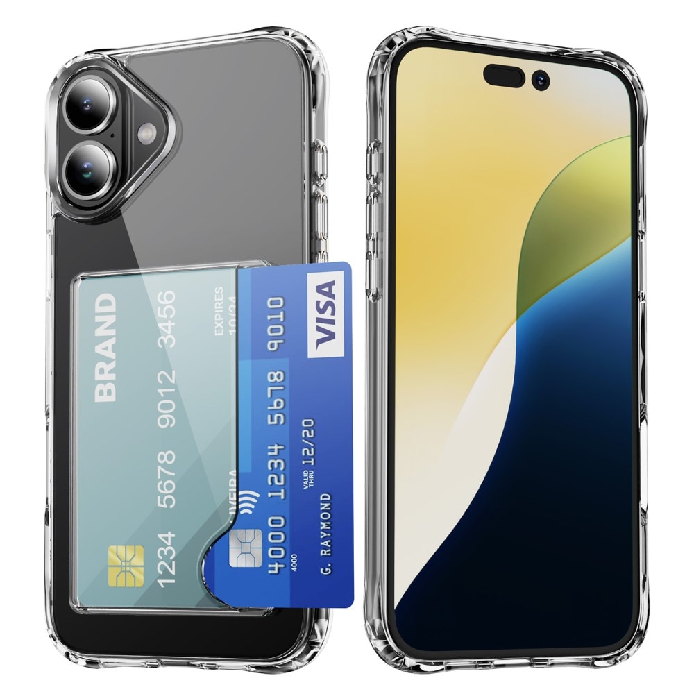 Cover ibride portacarte iPhone 17 Trasparente