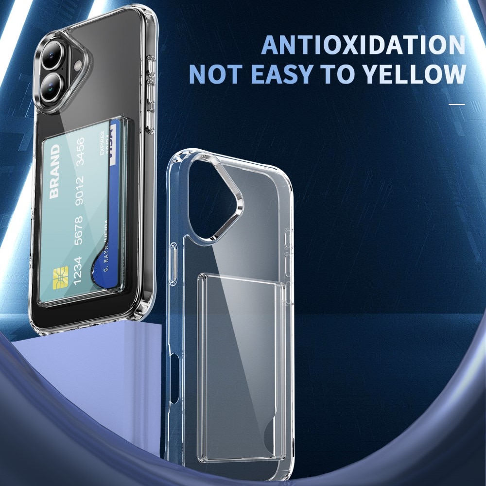 Cover ibride portacarte iPhone 17 Trasparente