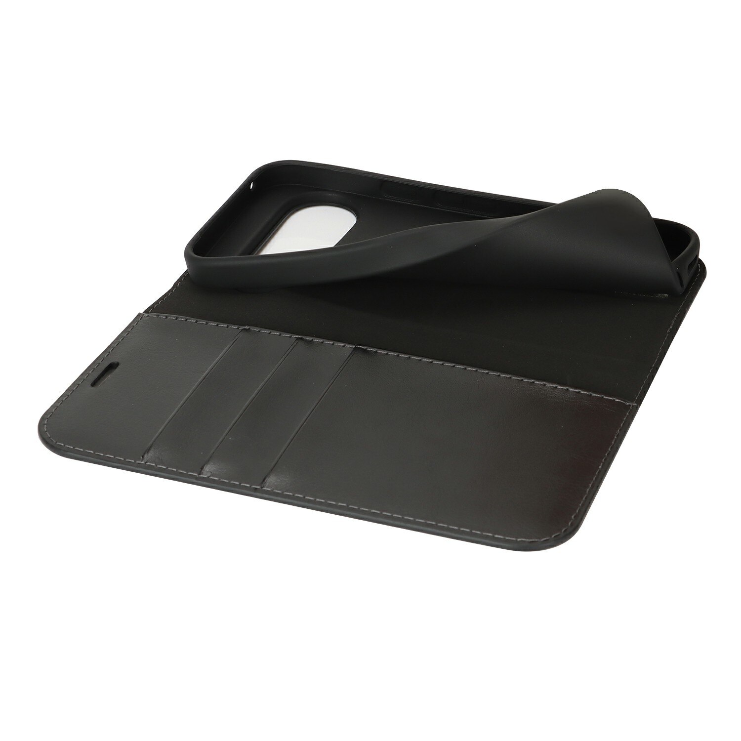 Cover Portafoglio in vera pelle Google Pixel 10 Pro Nero
