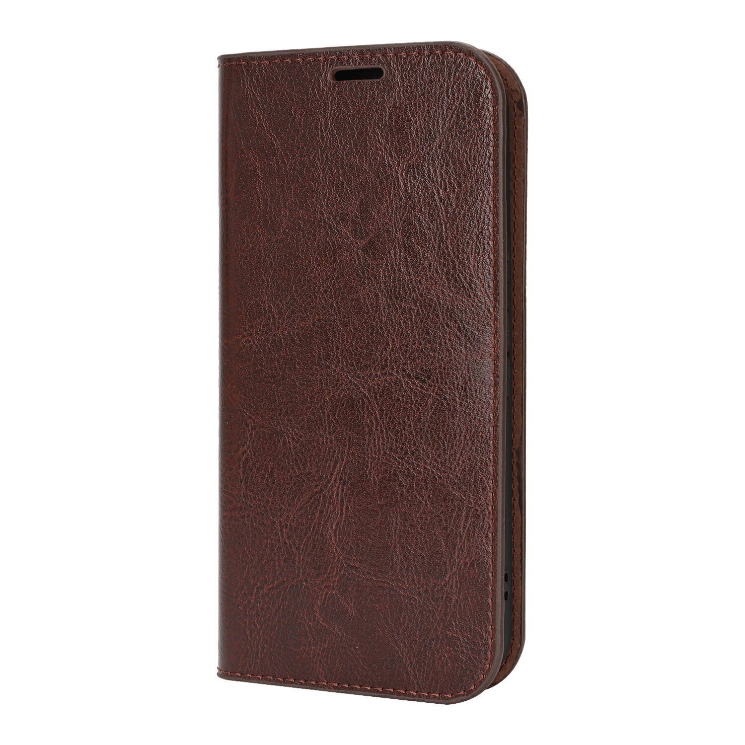 Cover Portafoglio in vera pelle Google Pixel 10 Marrone scuro