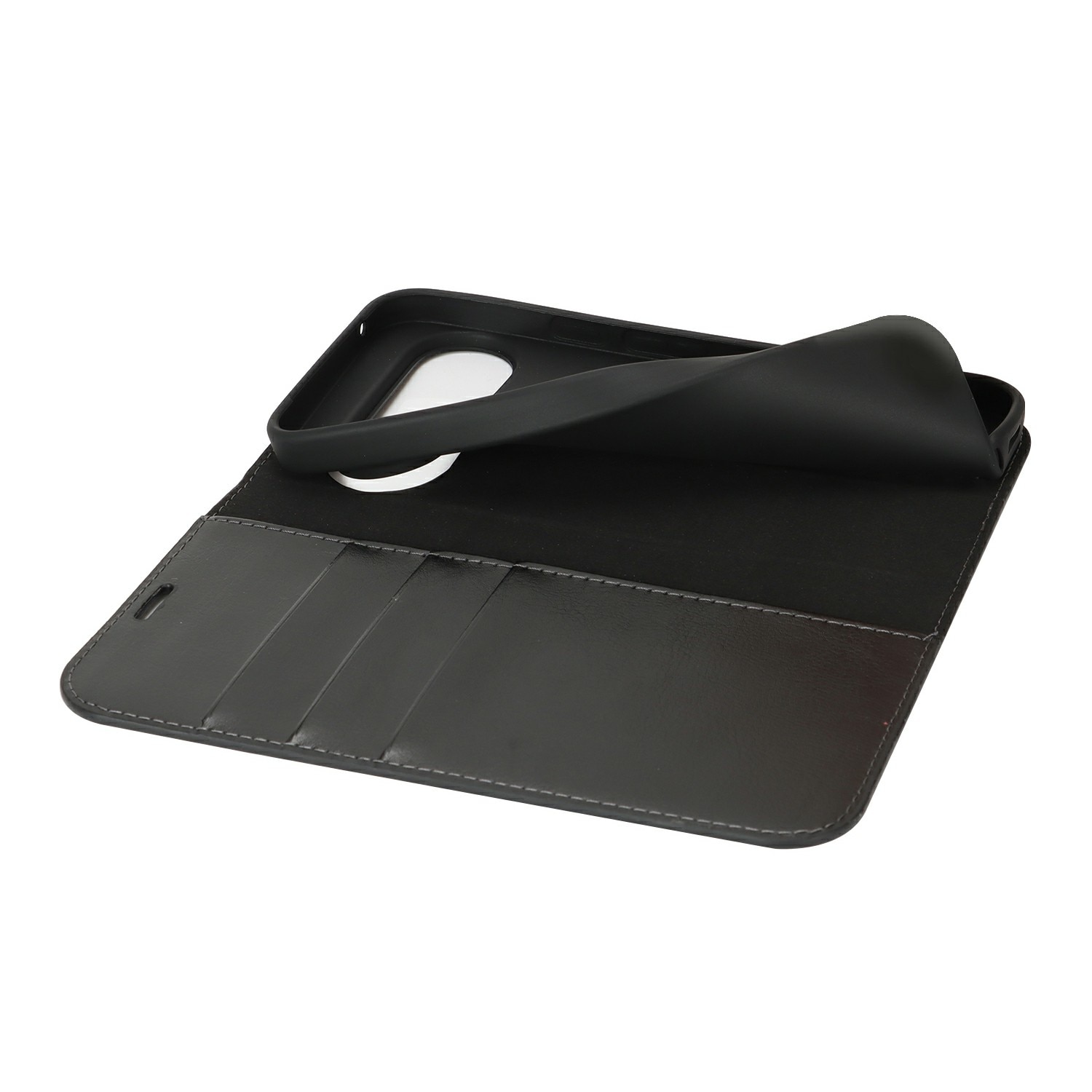 Cover Portafoglio in vera pelle Google Pixel 10 Pro XL Nero