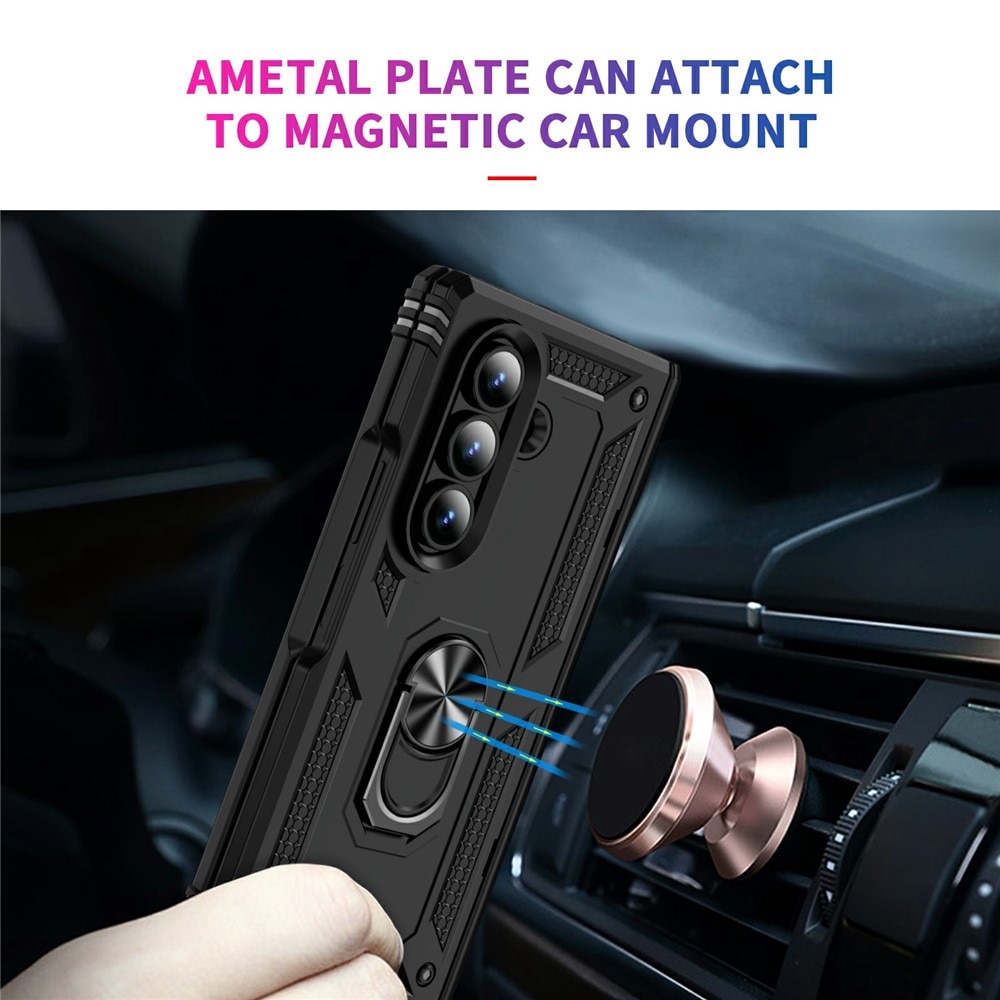 Cover ibride con anello Samsung Galaxy Z Fold 7 nero