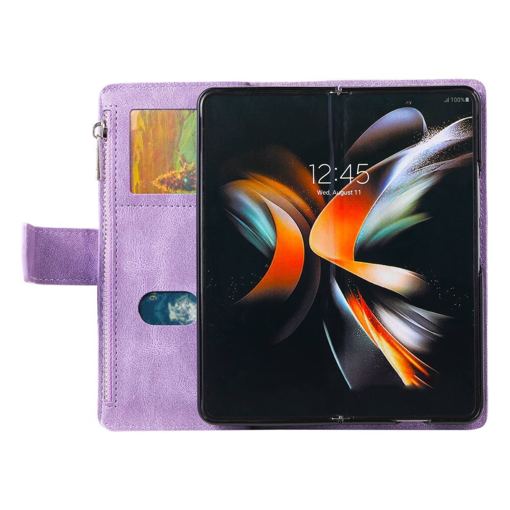 Borsa a portafoglio trapuntata Samsung Galaxy Z Fold 4 Viola