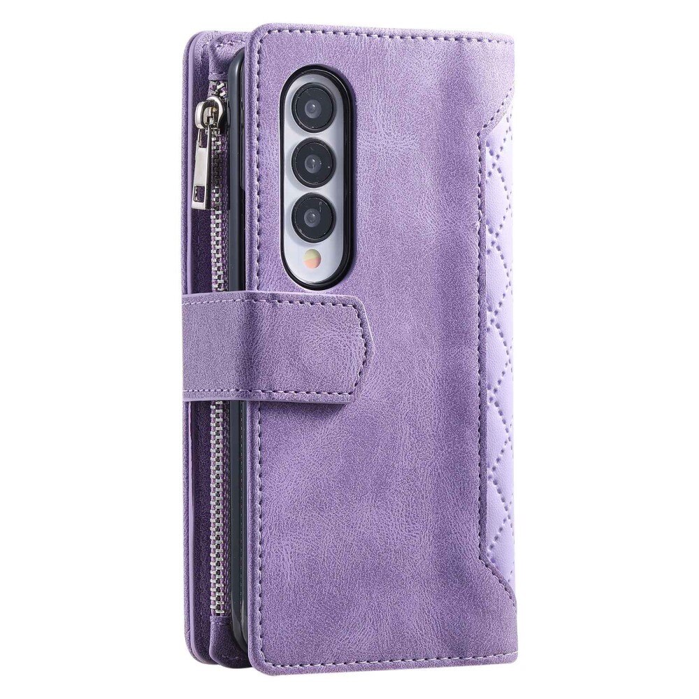 Borsa a portafoglio trapuntata Samsung Galaxy Z Fold 4 Viola