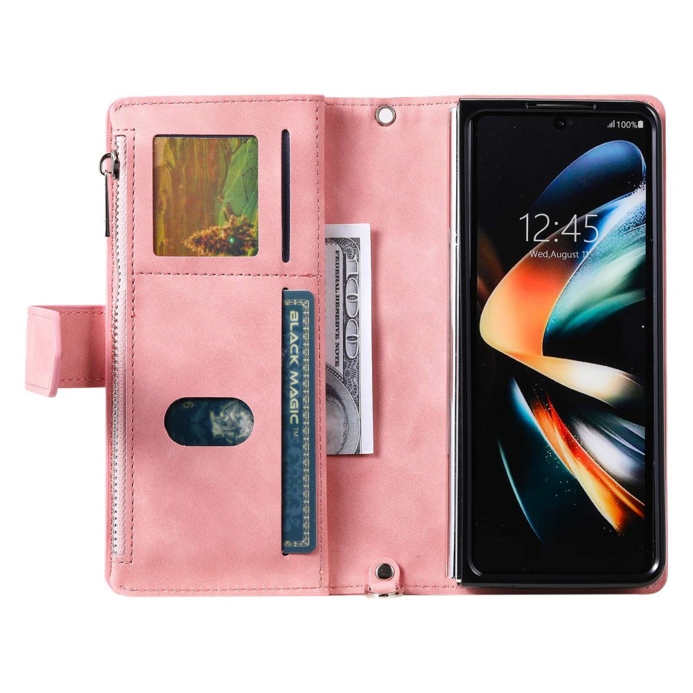 Borsa a portafoglio trapuntata Samsung Galaxy Z Fold 4 Rosa