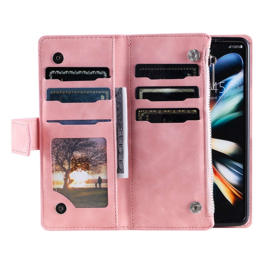 Borsa a portafoglio trapuntata Samsung Galaxy Z Fold 4 Rosa