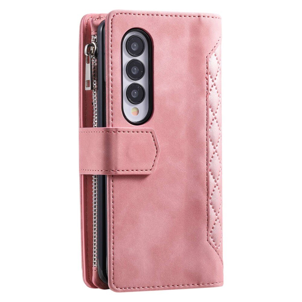 Borsa a portafoglio trapuntata Samsung Galaxy Z Fold 4 Rosa