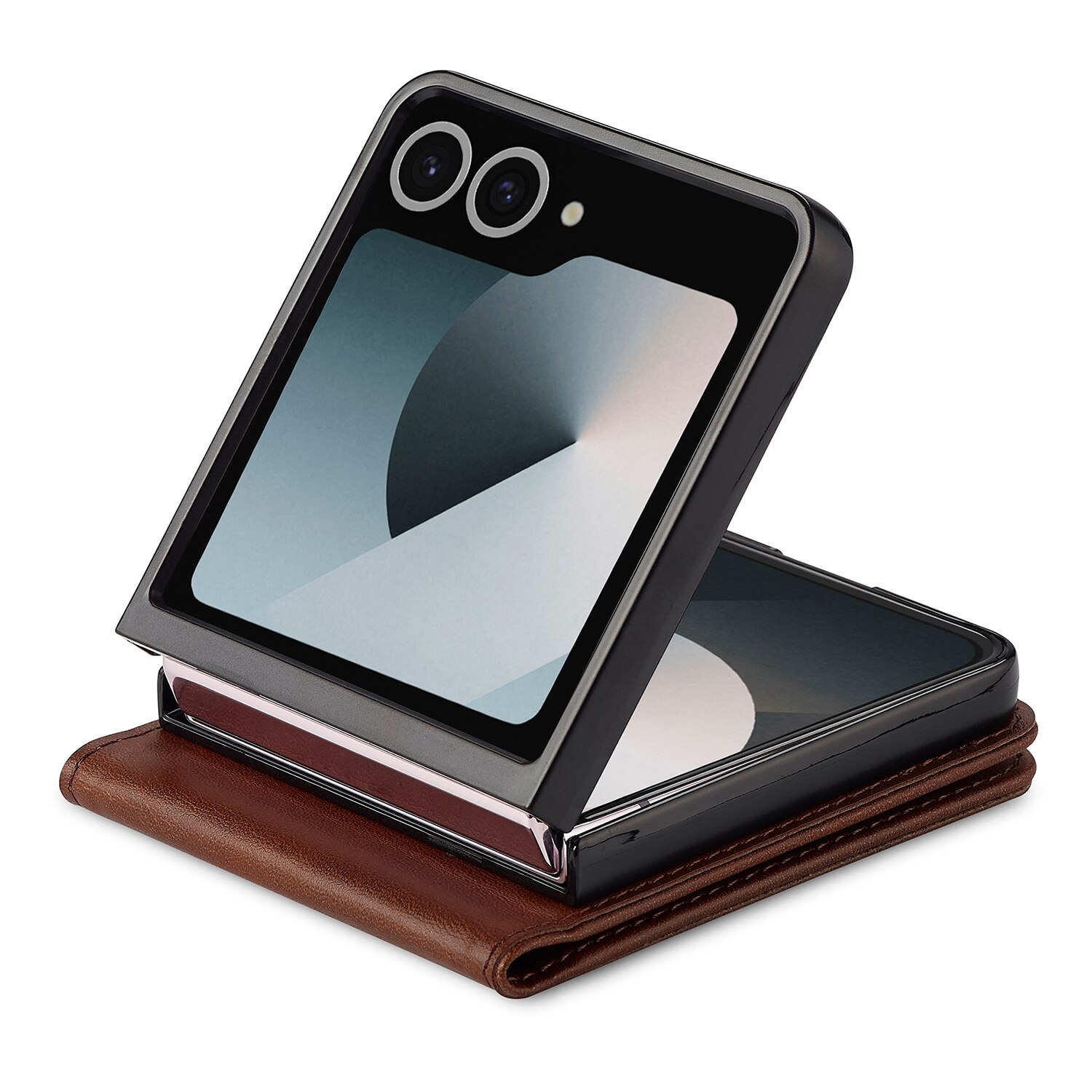 Custodie a portafoglio Samsung Galaxy Z Flip 7 Marrone