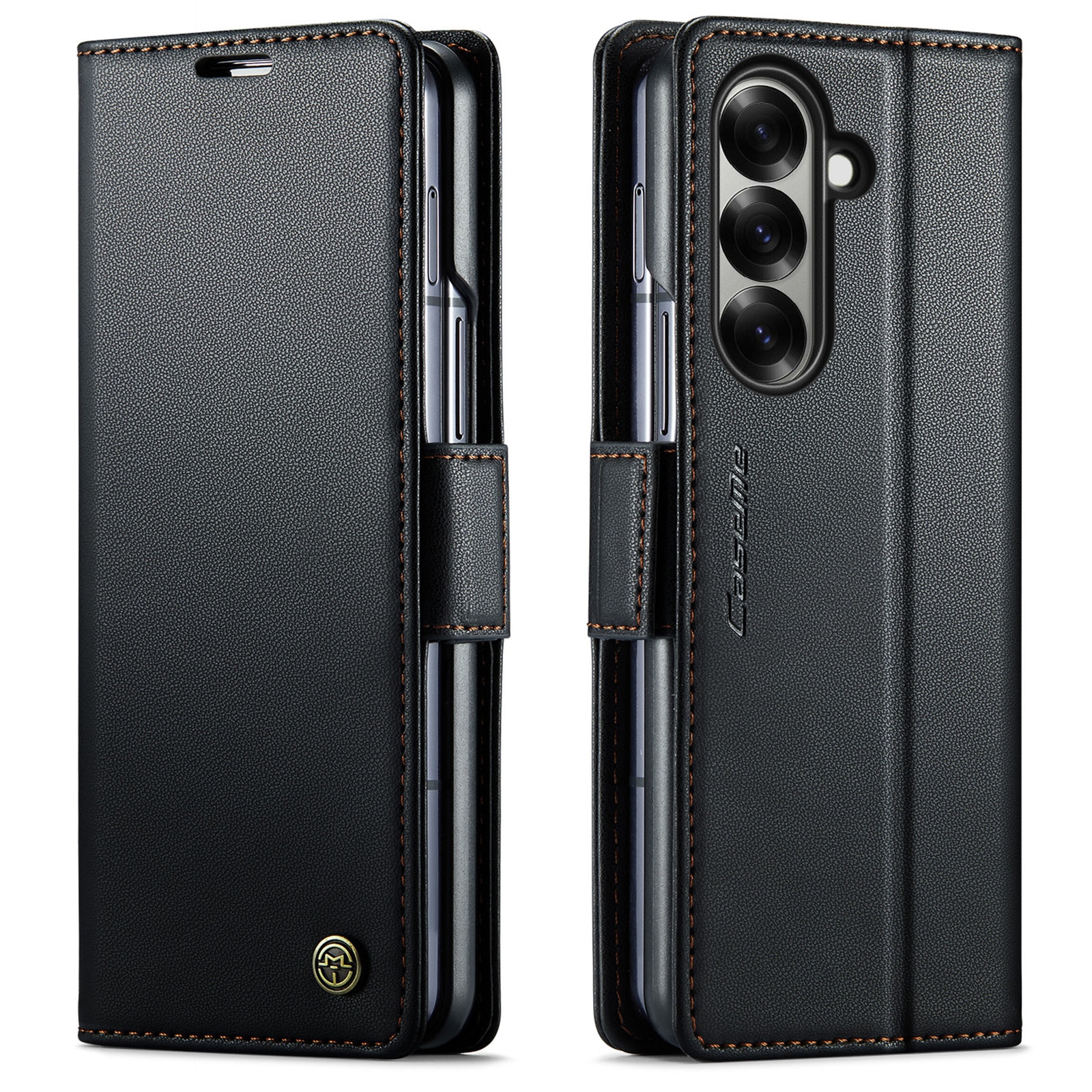 Custodie a portafoglio sottili anti-RFID Samsung Galaxy Z Fold 7 nero