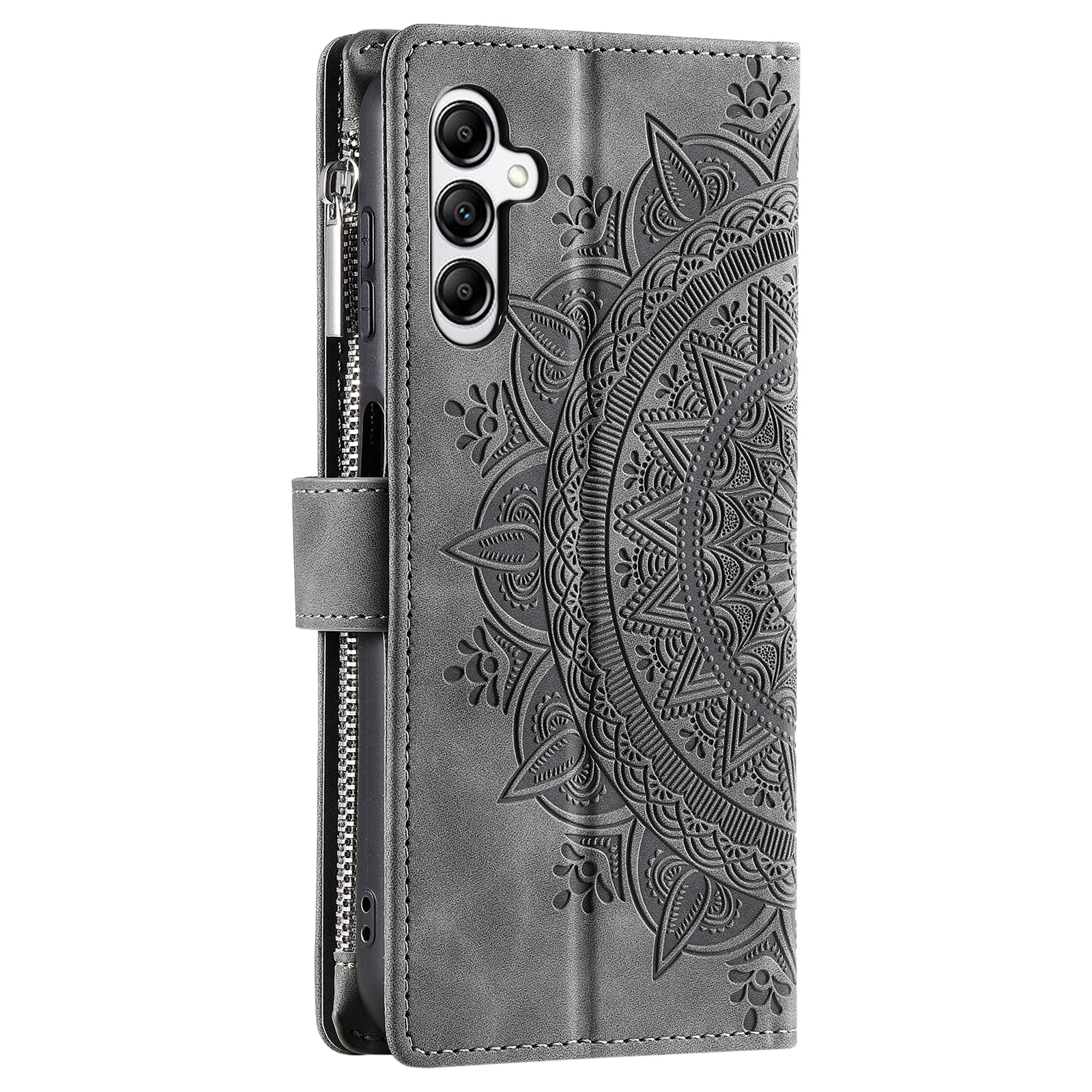 Borsa a portafoglio Mandala Samsung Galaxy S25 FE, Grigio