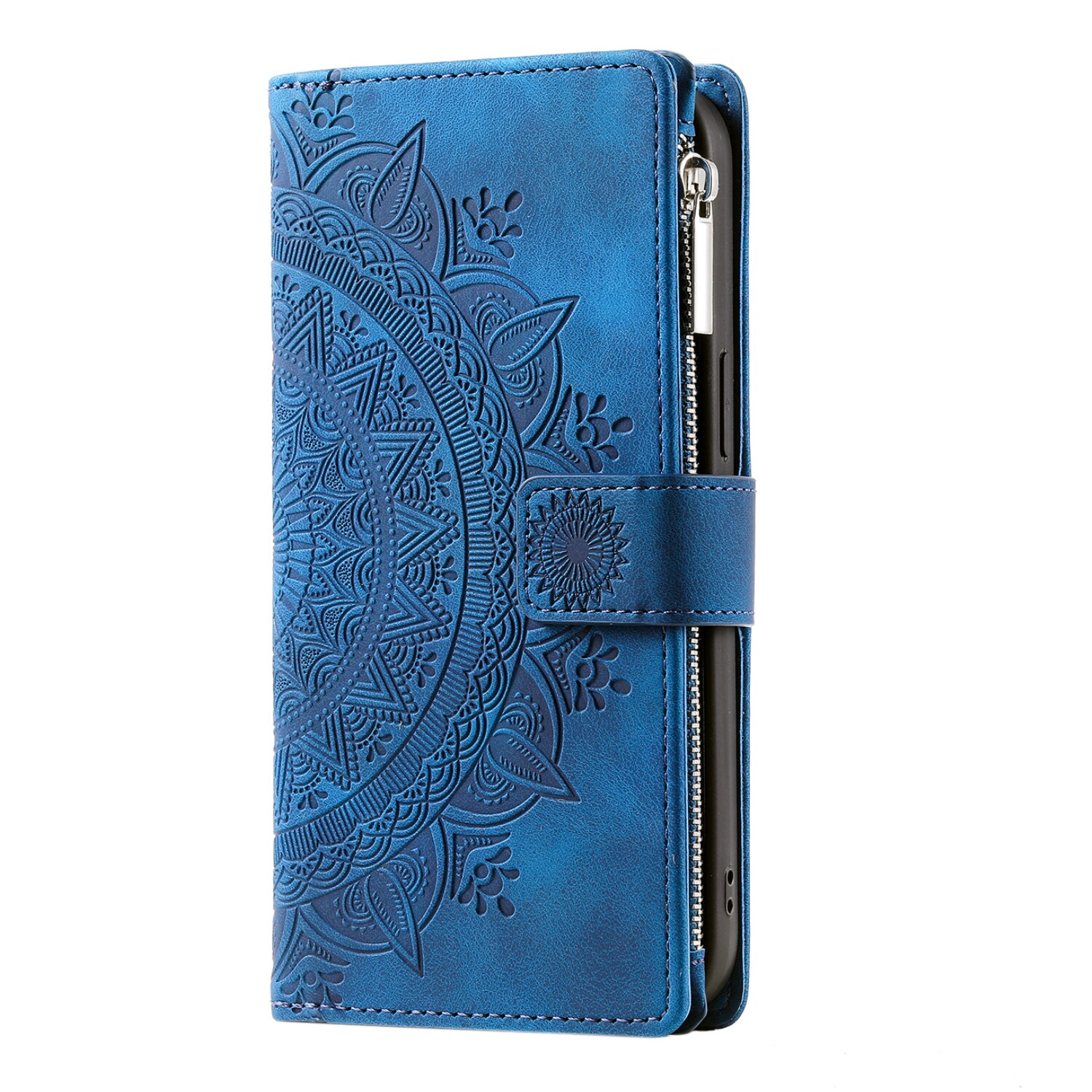 Borsa a portafoglio Mandala Samsung Galaxy S25 FE, Blu
