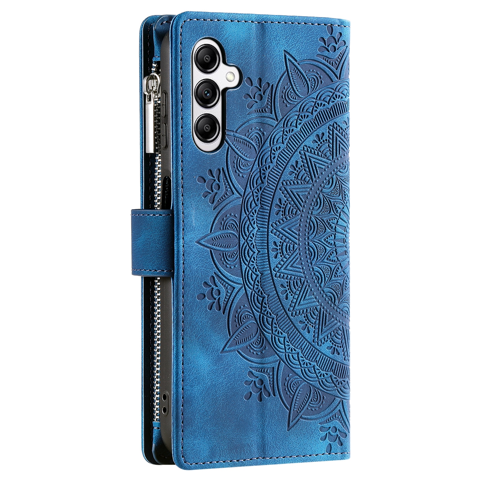 Borsa a portafoglio Mandala Samsung Galaxy S25 FE, Blu