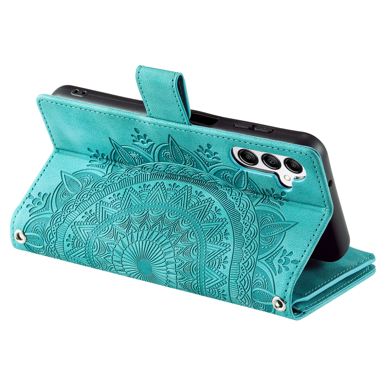 Borsa a portafoglio Mandala Samsung Galaxy S25 FE, Verde