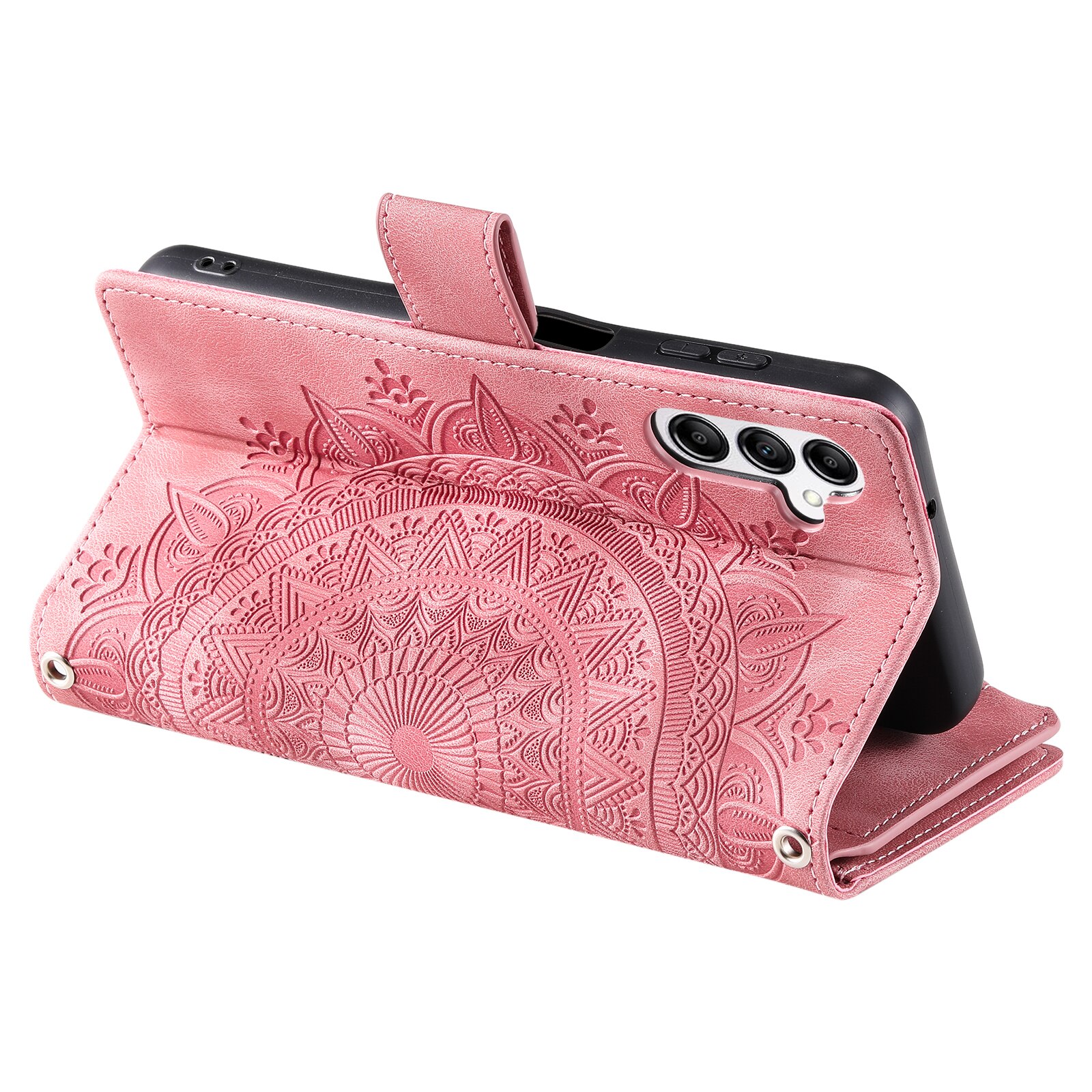 Borsa a portafoglio Mandala Samsung Galaxy S25 FE, Rosa