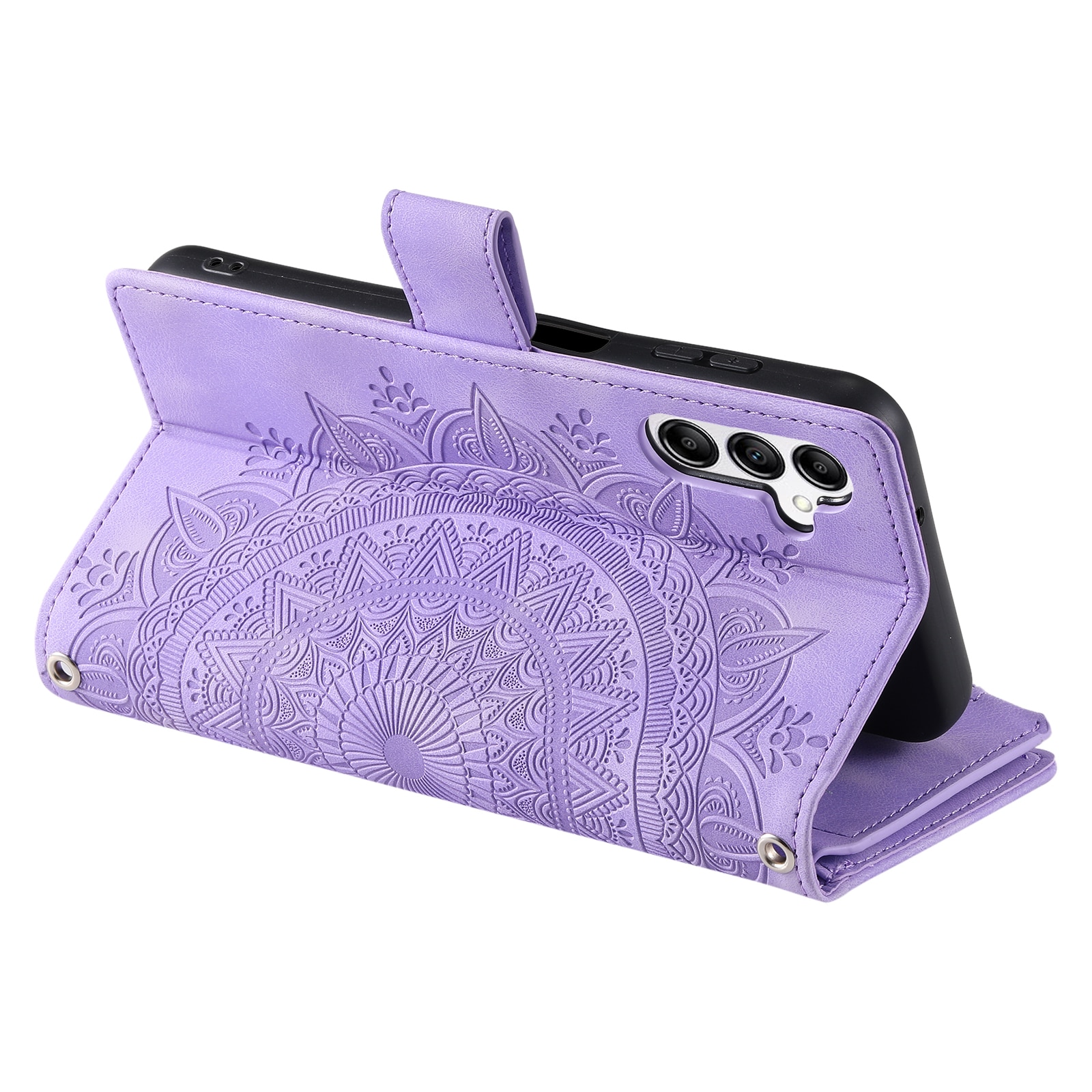 Borsa a portafoglio Mandala Samsung Galaxy S25 FE, Viola