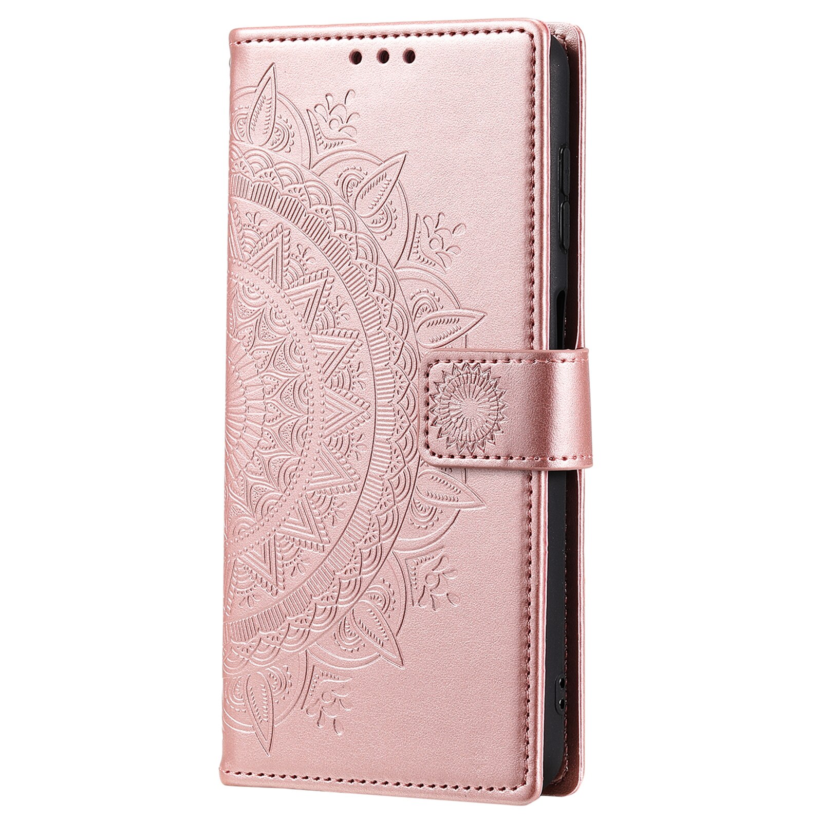 Custodia in pelle Mandala Samsung Galaxy S25 FE Oro rosa