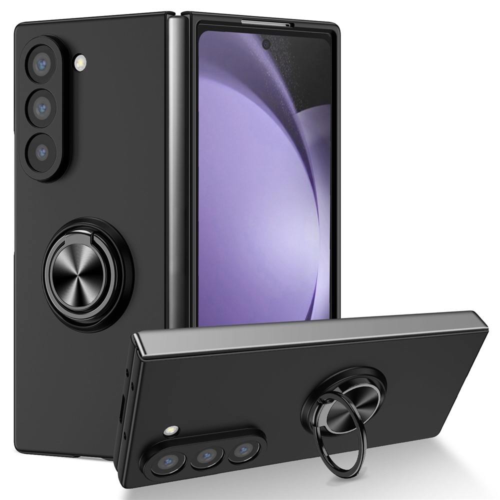 Cover magnetico con porta anelli Samsung Galaxy Z Fold 7 nero