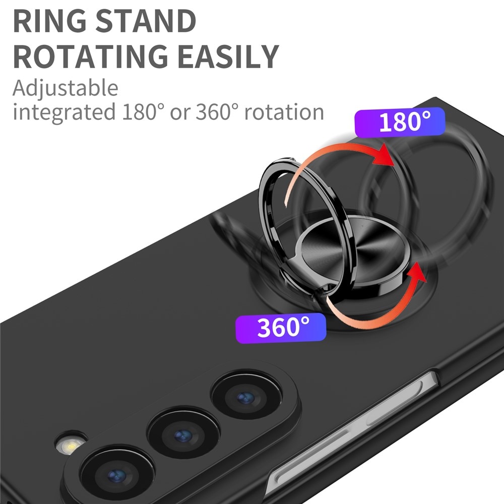 Cover magnetico con porta anelli Samsung Galaxy Z Fold 7 nero