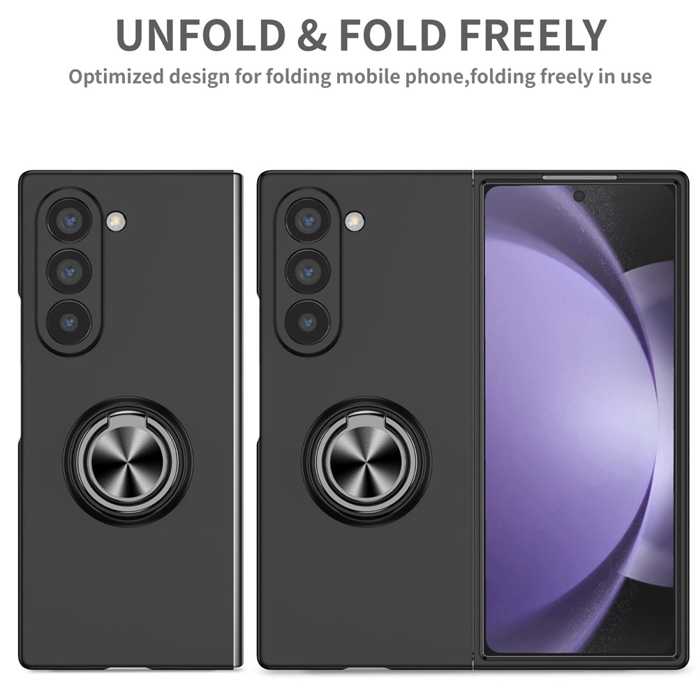 Cover magnetico con porta anelli Samsung Galaxy Z Fold 7 nero