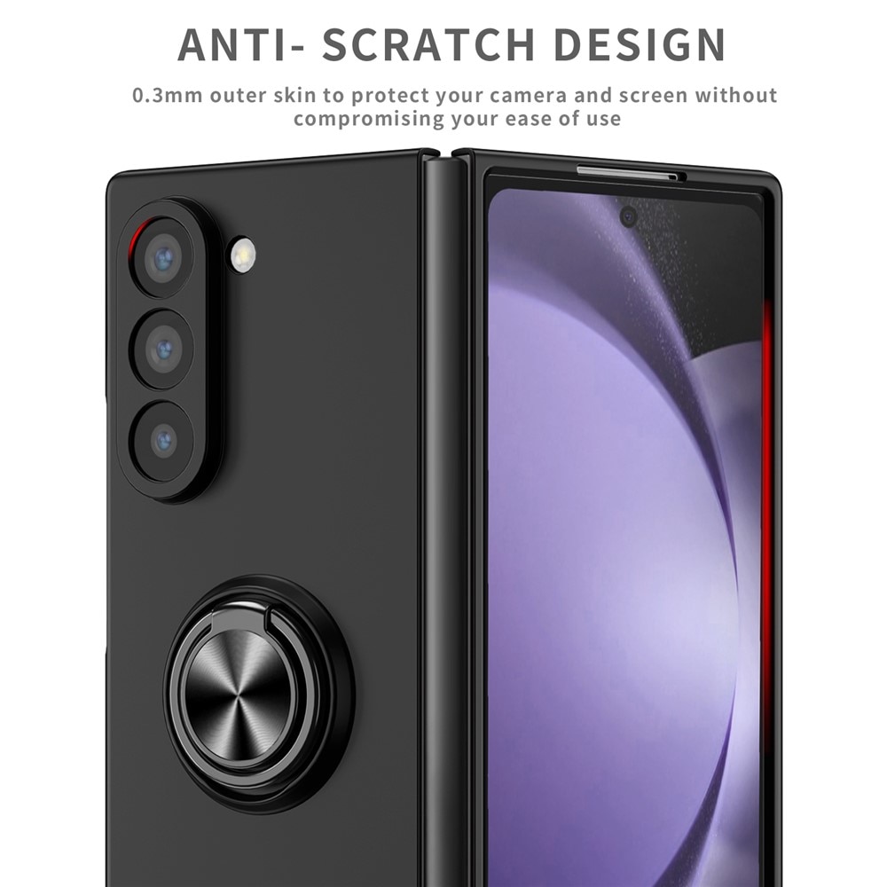 Cover magnetico con porta anelli Samsung Galaxy Z Fold 7 nero