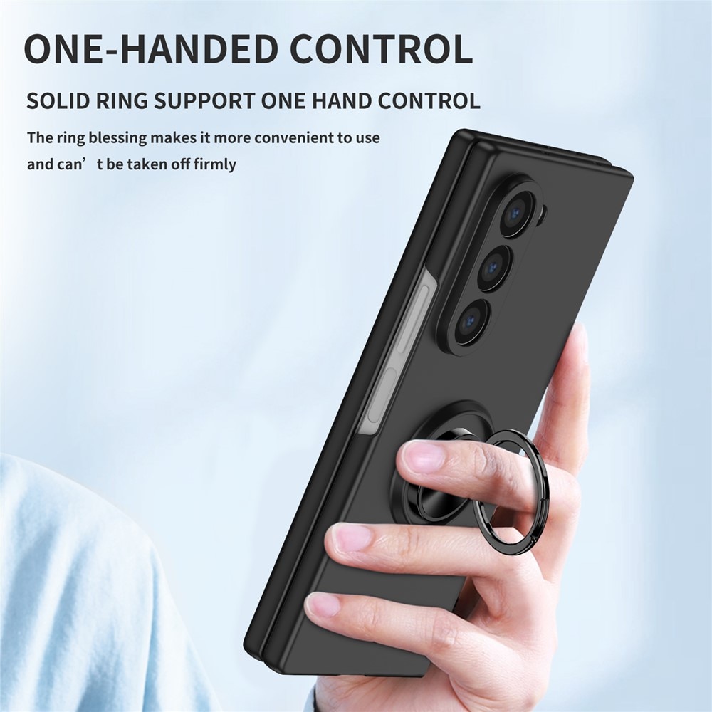 Cover magnetico con porta anelli Samsung Galaxy Z Fold 7 nero