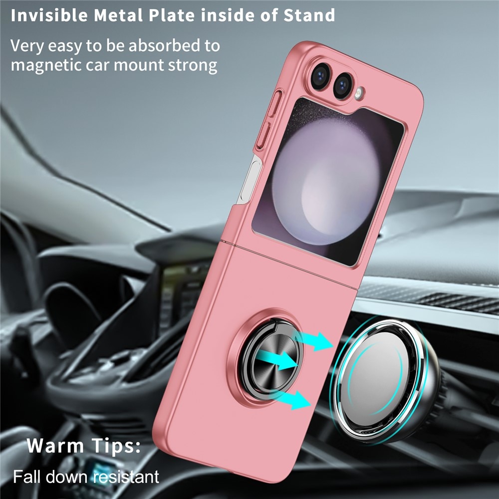 Cover magnetico con porta anelli Samsung Galaxy Z Flip 7 Rosa