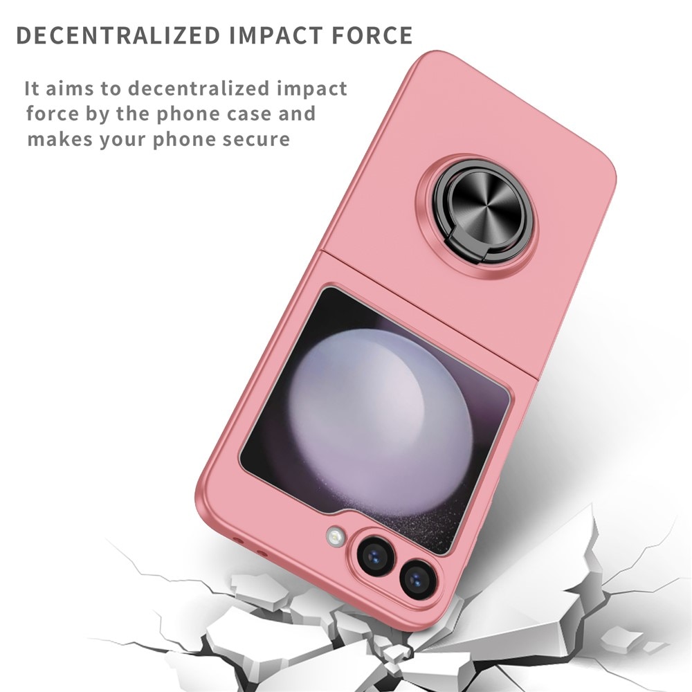 Cover magnetico con porta anelli Samsung Galaxy Z Flip 7 Rosa