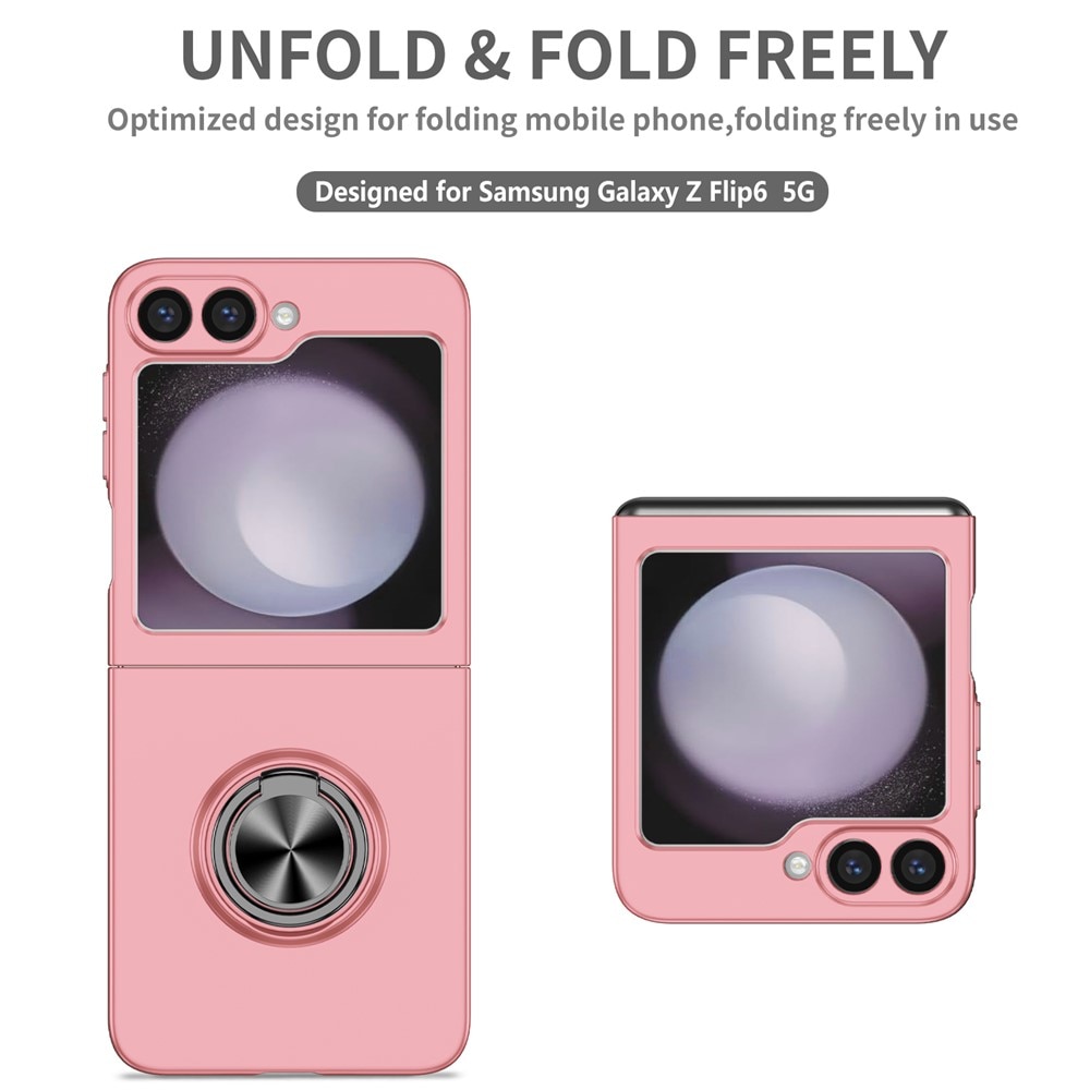 Cover magnetico con porta anelli Samsung Galaxy Z Flip 7 Rosa