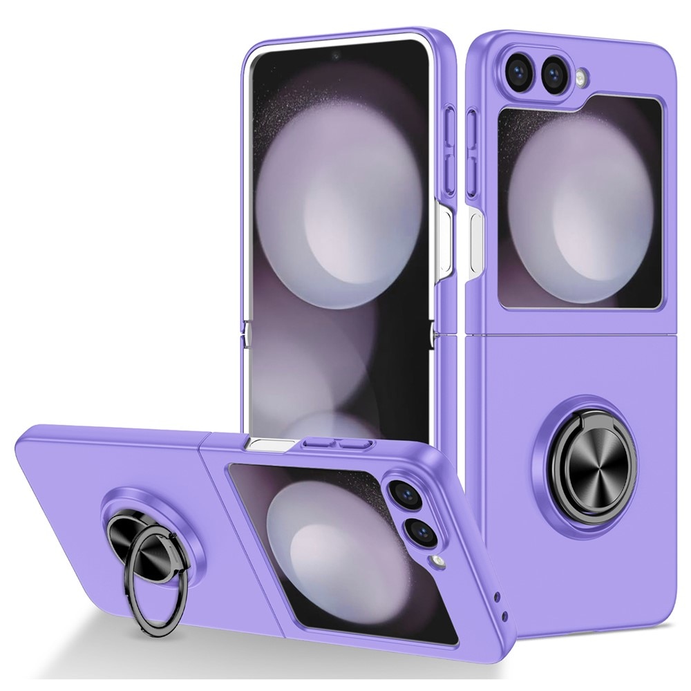 Cover magnetico con porta anelli Samsung Galaxy Z Flip 7 Viola