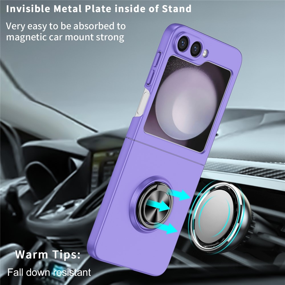 Cover magnetico con porta anelli Samsung Galaxy Z Flip 7 Viola
