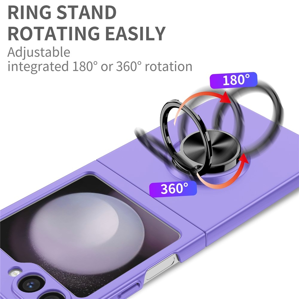 Cover magnetico con porta anelli Samsung Galaxy Z Flip 7 Viola