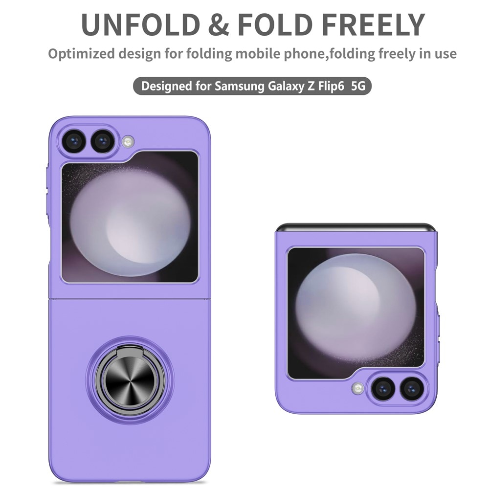Cover magnetico con porta anelli Samsung Galaxy Z Flip 7 Viola