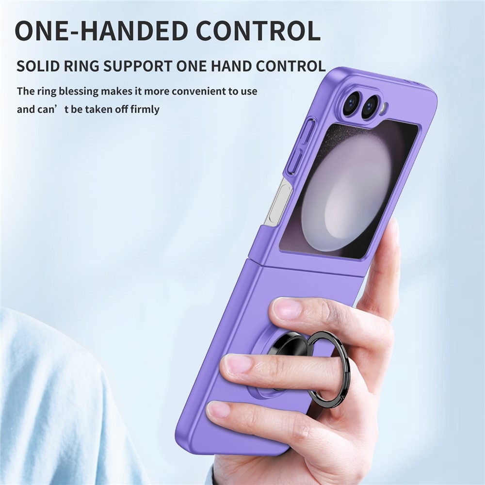 Cover magnetico con porta anelli Samsung Galaxy Z Flip 7 Viola
