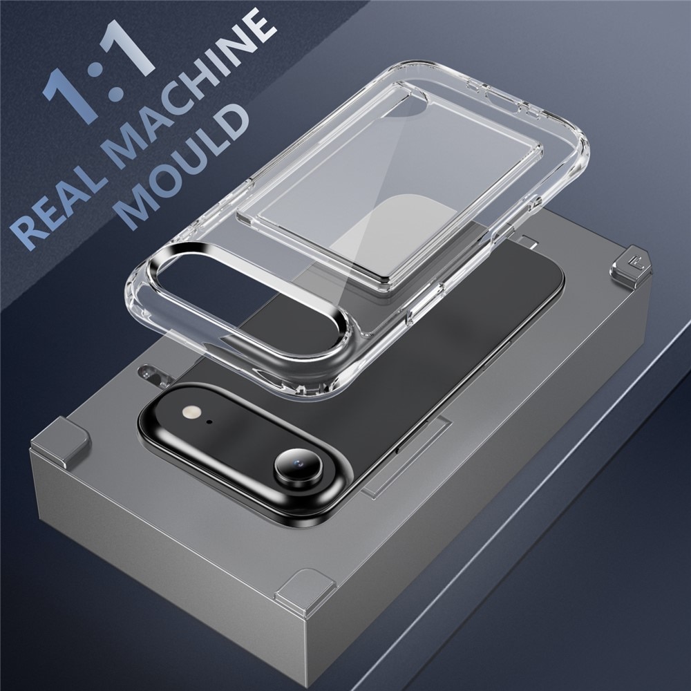 Cover ibride portacarte iPhone 17 Air Trasparente
