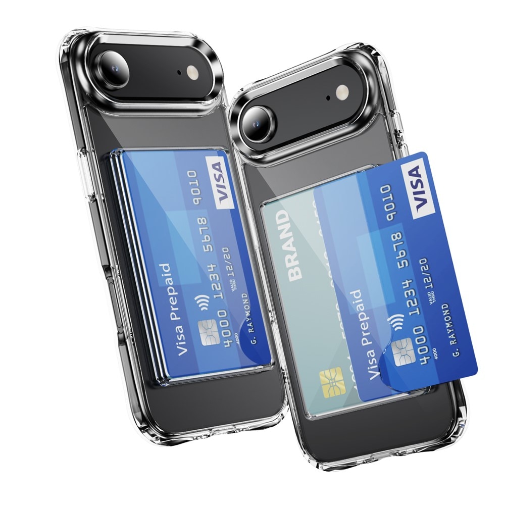 Cover ibride portacarte iPhone 17 Air Trasparente