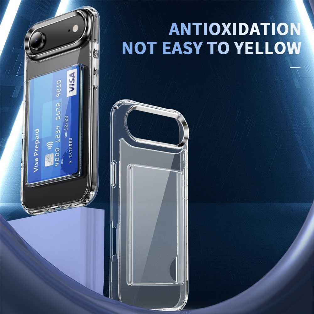 Cover ibride portacarte iPhone 17 Air Trasparente