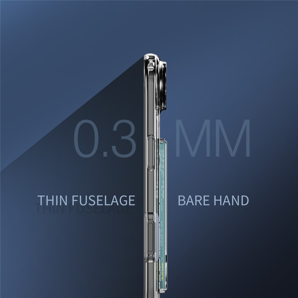 Cover ibride portacarte iPhone 17 Air Trasparente