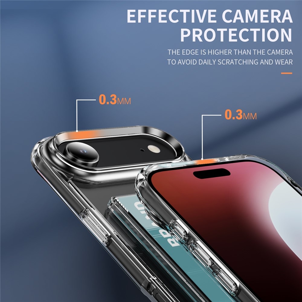 Cover ibride portacarte iPhone 17 Air Trasparente