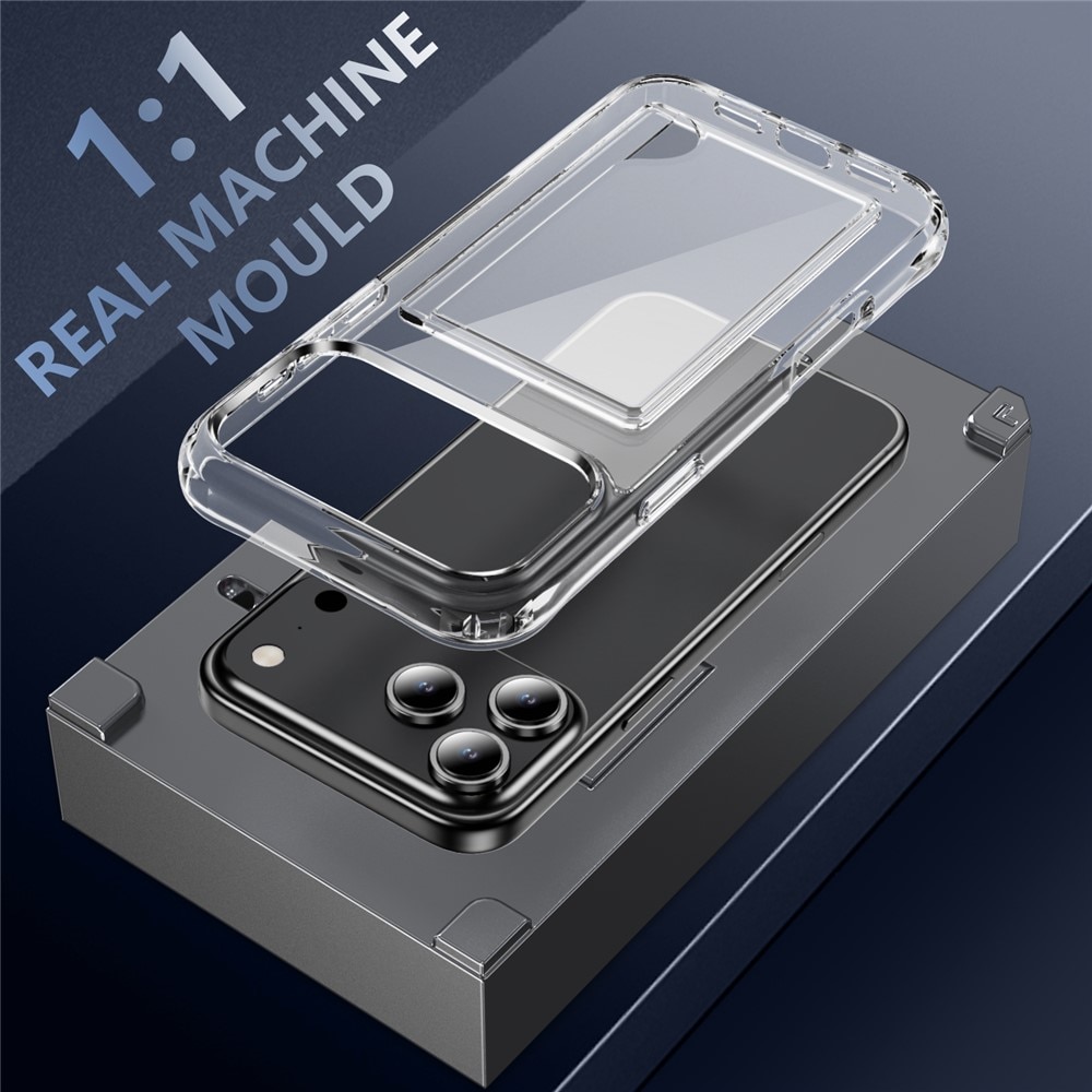 Cover ibride portacarte iPhone 17 Pro Trasparente