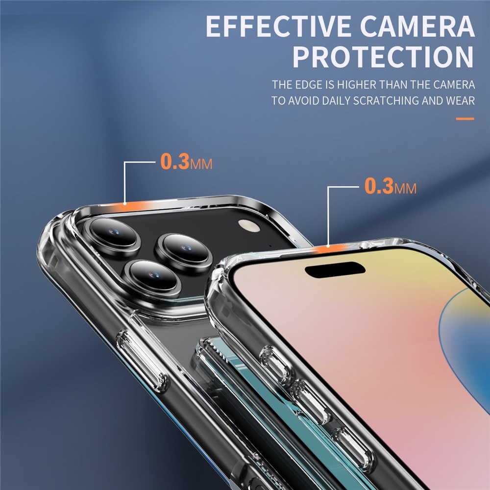 Cover ibride portacarte iPhone 17 Pro Trasparente