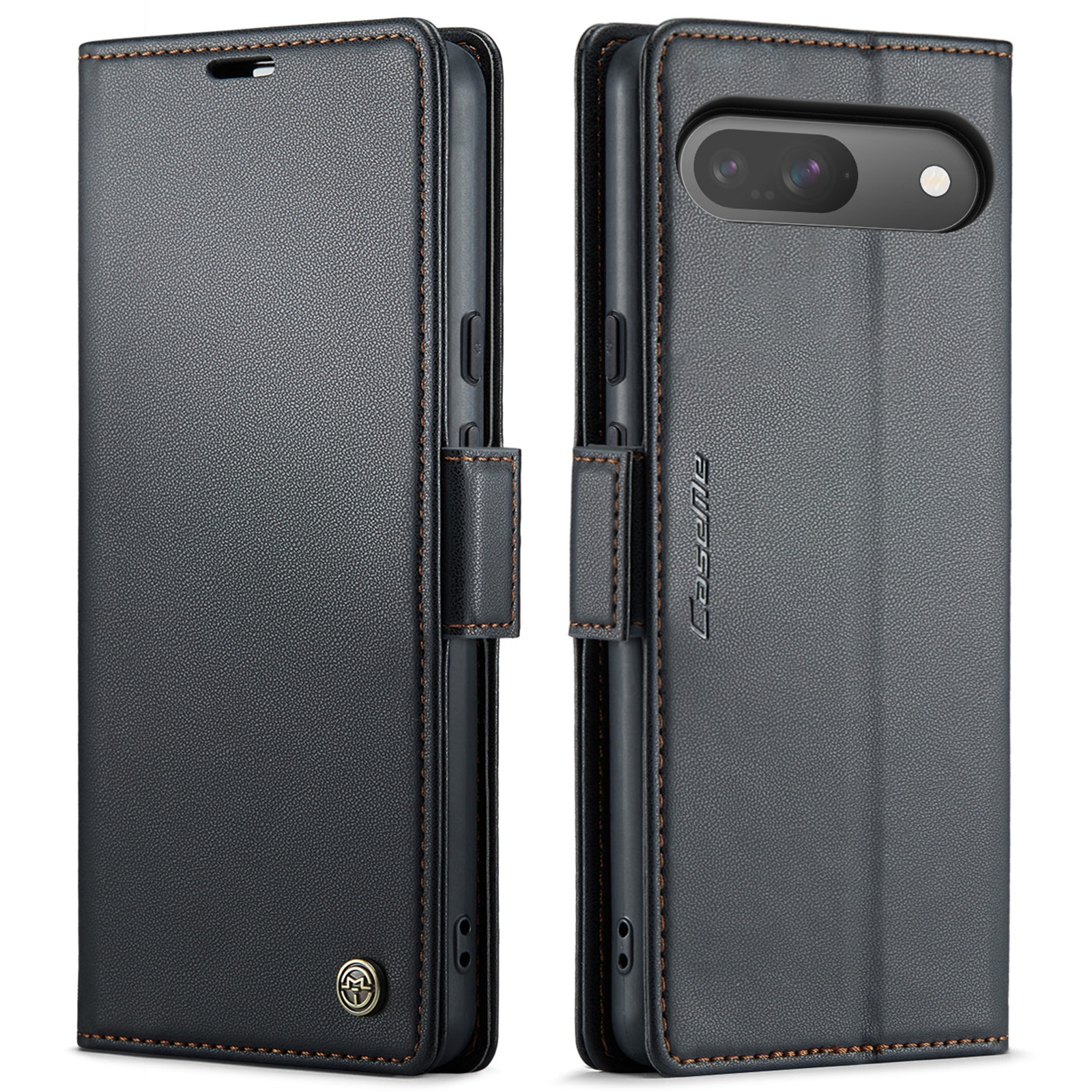 Custodie a portafoglio sottili anti-RFID Google Pixel 10 Pro Nero