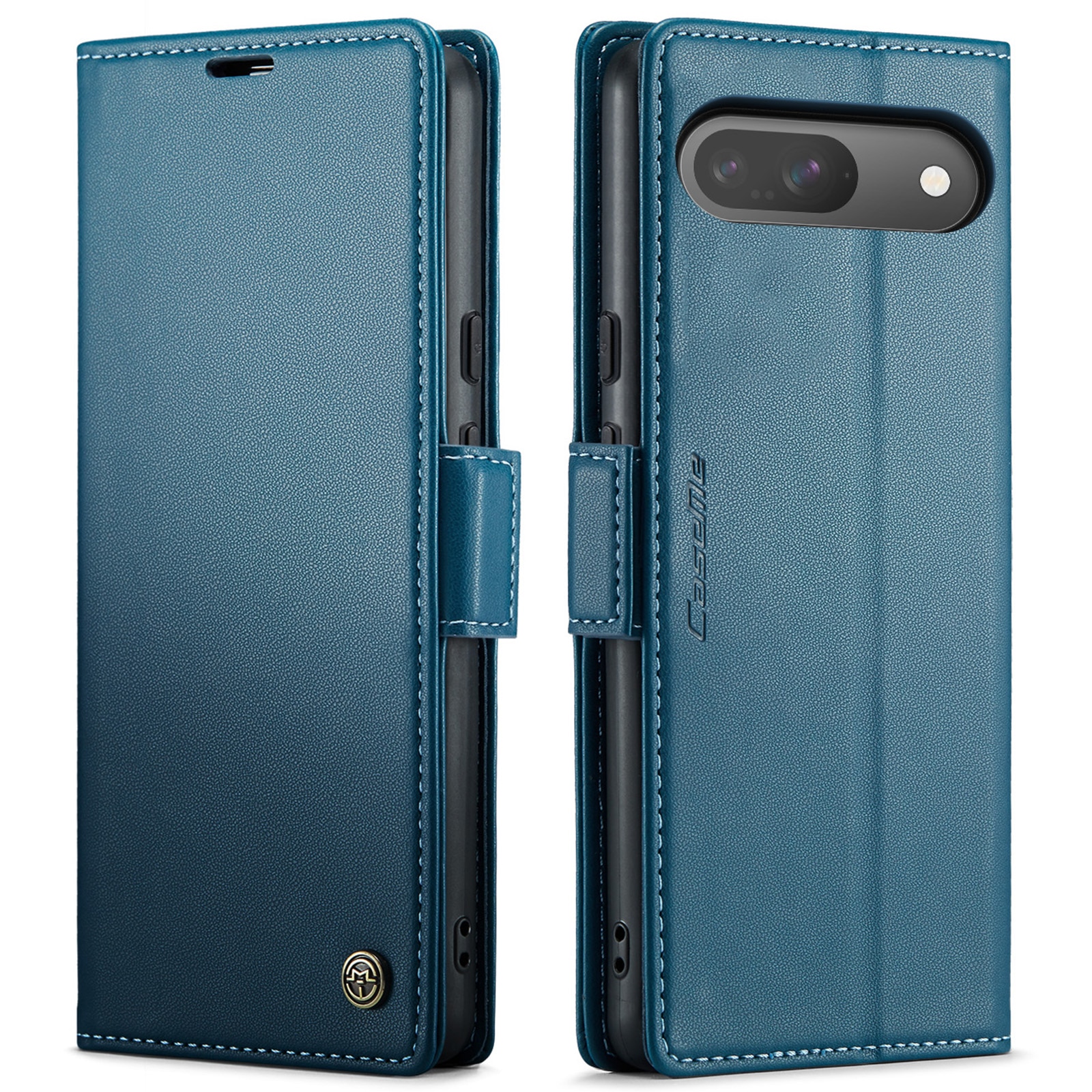 Custodie a portafoglio sottili anti-RFID Google Pixel 10 Pro Blu