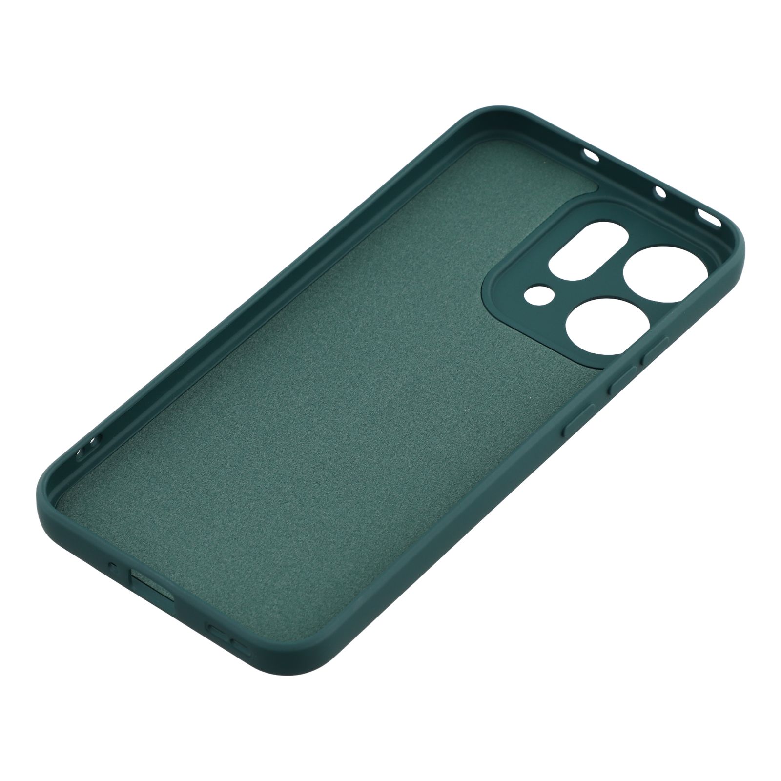 Cover TPU resistente agli urti Oppo Reno 14 Verde scuro