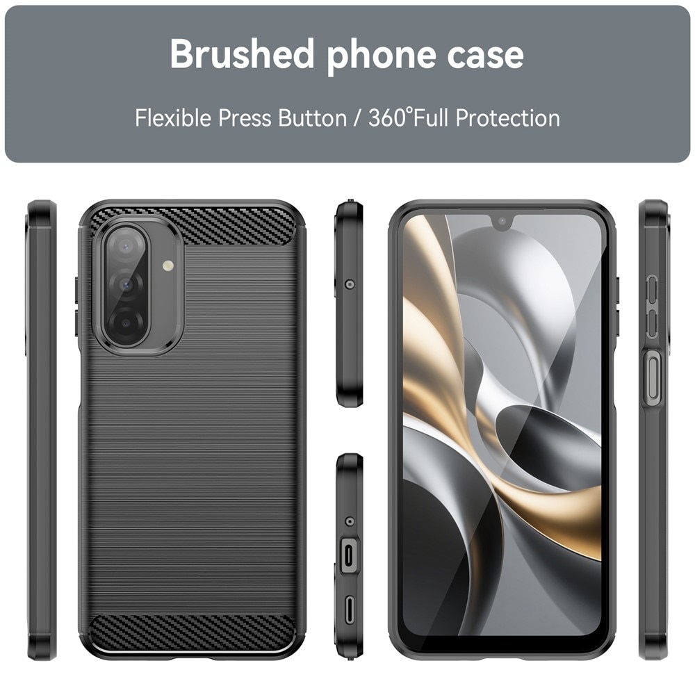 Cover TPU Brushed Samsung Galaxy A17 Nero