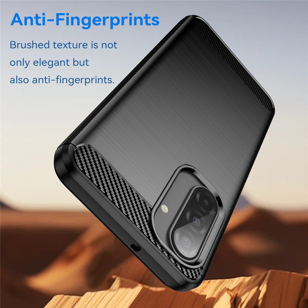 Cover TPU Brushed Samsung Galaxy A17 Nero
