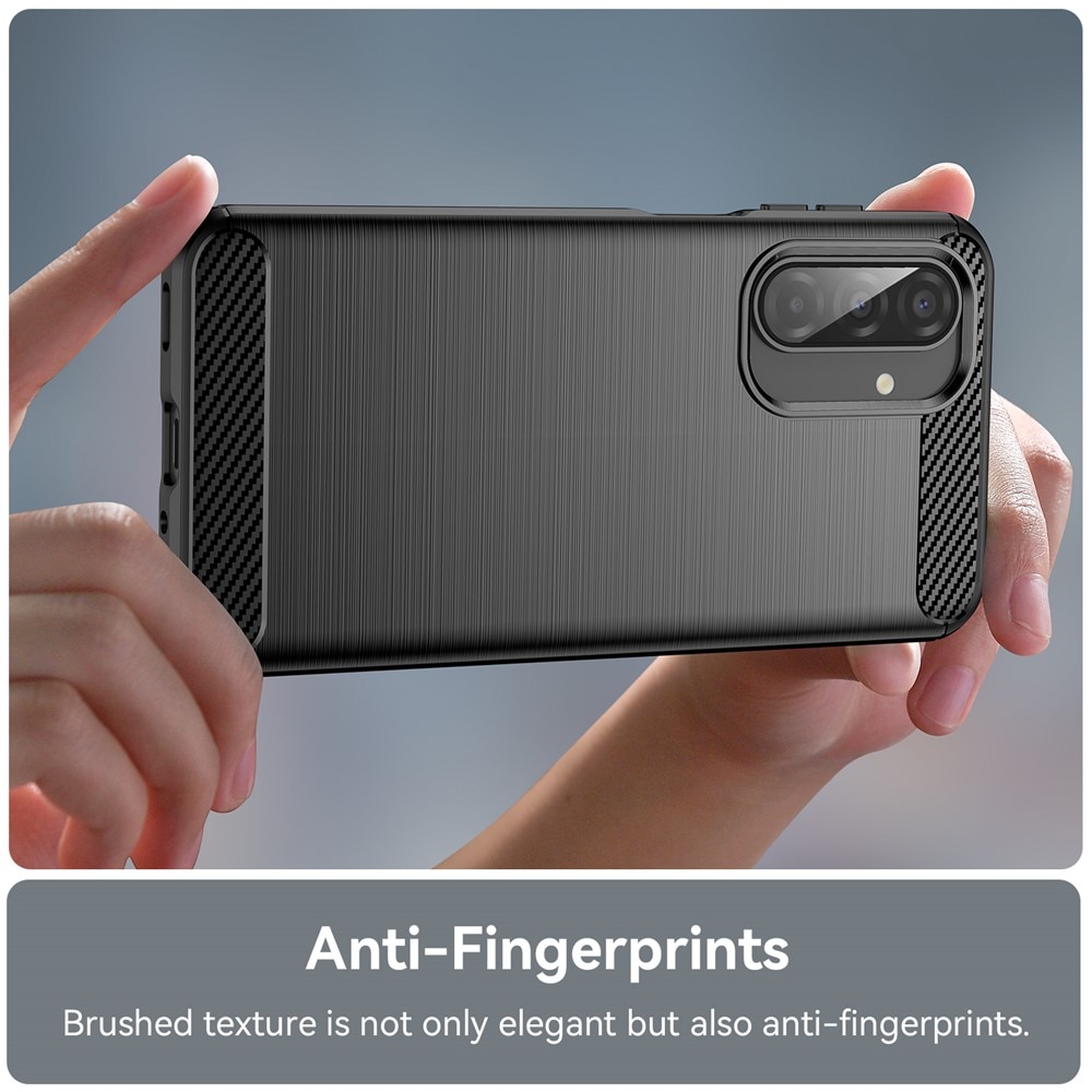 Cover TPU Brushed Samsung Galaxy A17 Nero